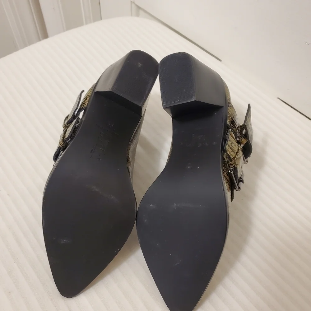 NWOB Tibi Billie Lizard Embossed Leather Ankle Booties Size 36, Unique, Sharp